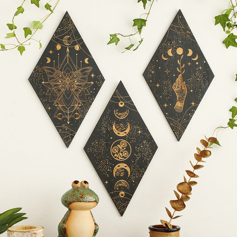 Geometric Triangle Wooden Wall Display Shelf - product image 3