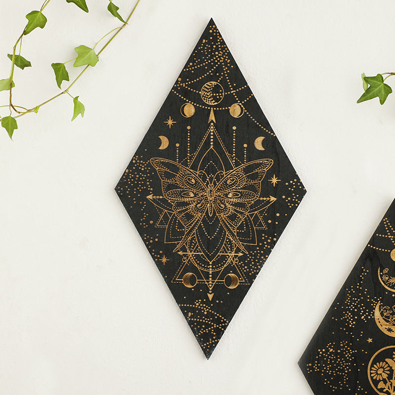 Geometric Triangle Wooden Wall Display Shelf - product image 2